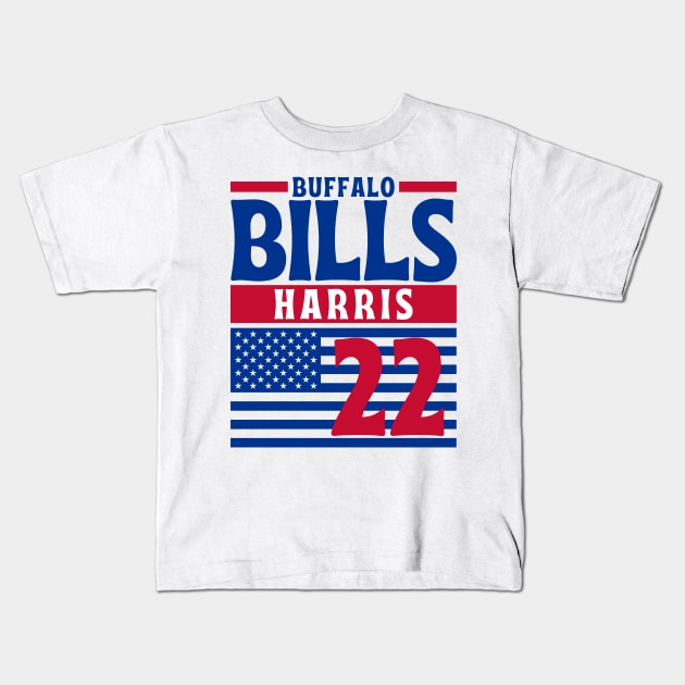 Buffalo Bills Harris 22 American Football Team Kids T-Shirt by Astronaut.co